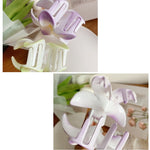 Muweordy Plumeria Hair Clips Flower Hair Clip Trendy Hair Claw Clip Popular Hair Catch Korean Hair Accessories For Women