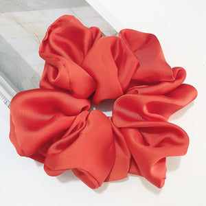 Oversized Smooth Satin Large Intestine Circle Hair Tie